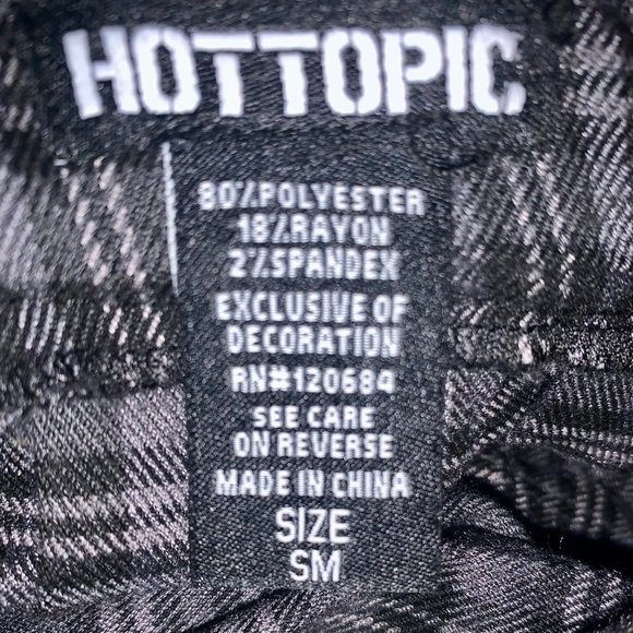 Hot Topic Black And Gray Plaid Pleated Skirt With Suspenders Size Small - Picture 7 of 7